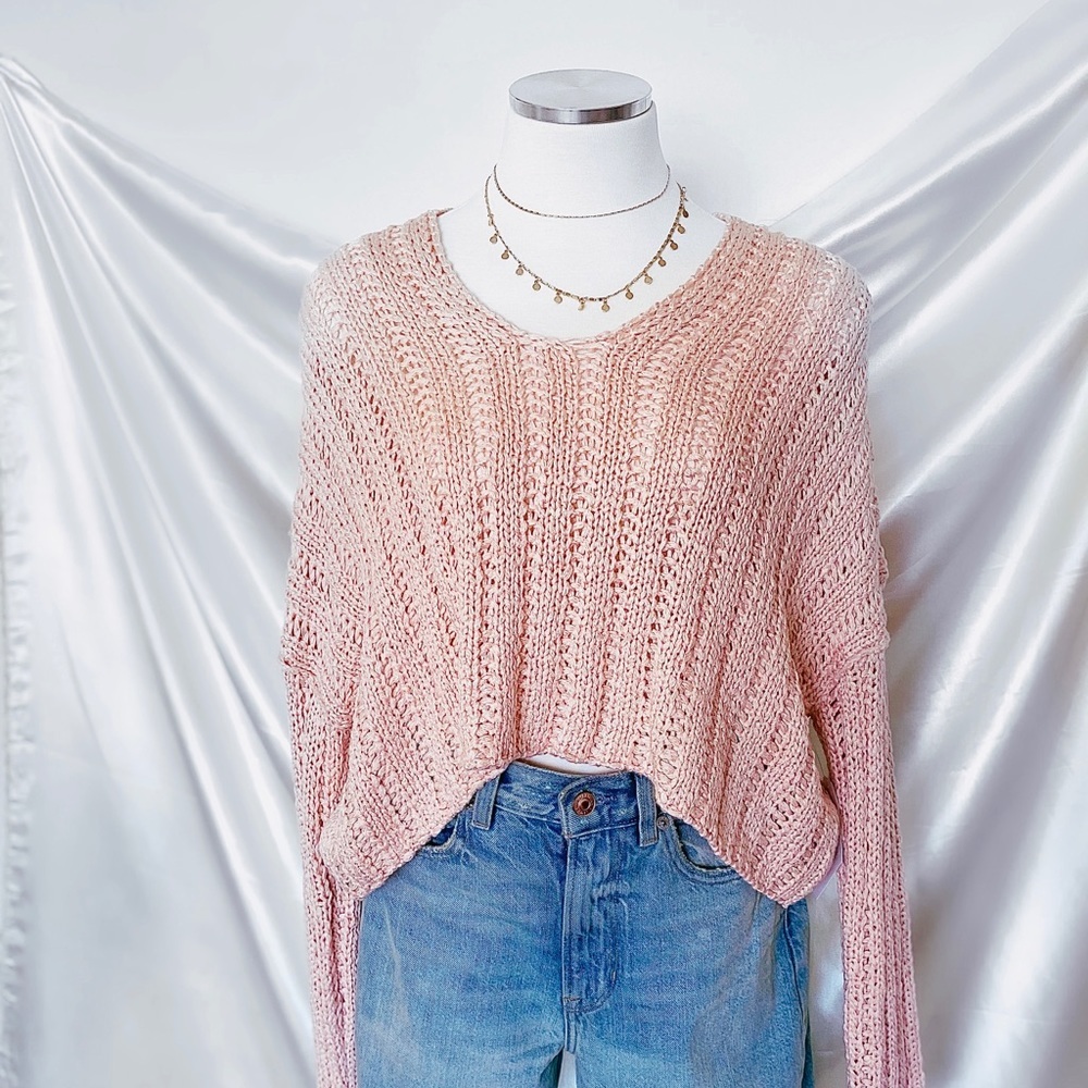 Sadie & Sage Pink Knitted Sweater